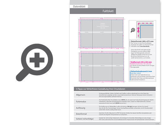 Product Bild faltblatt__gefalzt_auf_15_0_cm_x_26_5_cm__vertikaler_2-bruch_fensterfalz__6-seitig